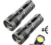 High Power White laser Led Flashlights Tactical 7800mah 18650 Built-in Battery Light Emergency Spotlights 9km Holiday Gifts