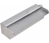 Fuente Cascada rectangular LED para piscina Arce inoxidable 30 cm