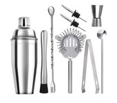 1/3/6/9/11pcs Cocktail Shaker Set Stainless Steel Bartender Kit Cocktail Mixer Wine Martini Boston Shaker Party Bar Tools