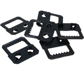 Álbum Marco de fotos Imagen Metal Auto Fix Sawtooth Dos agujeros Percha Negro 25 piezas