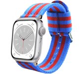 Correa de Nylon para Apple Watch 49mm 46mm 45mm 44mm 42mm 41mm 40mm 38mm iWatch Series 10 9 8 7 6 5 4 3 2 1 SE Ultra 2 Colores Equipo de Futbol Barcelona para Reloj Apple
