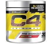 C4 Original Pre-Entreno con beta-alanina, creatina, L-arginina y cafeína. Cellucor