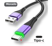 LOVEBAY 0.5m/1m/2m LED 3A USB Type C Cable Fast Charge Wire for Samsung Galaxy Xiaomi Huawei Note 7 Data USB-C Cable Charger
