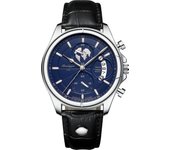 POEDAGAR Luxury Brand Man Watch Chronograph Waterproof Date Leather Watch For Men Casual Male Clock Sports Men's Quartz Watches