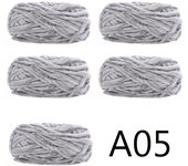 5pcs X100g Soft Velvet Yarn For Knitting Sweater Scarf Blankets Thick Crochet Yarn Threads