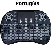 2.4G Air Mouse with Touchpad Keyboard i8 Arabic French Spanish Russian Backlit Mini Wireless Keyboard for PC Android TV Box