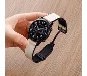 22mm 20mm Leather Silicone Strap For Samsung Galaxy Watch 7 6 5 4 40mm/44mm Magnetic Band For Galaxy Watch 6 Classic 43mm 47mm