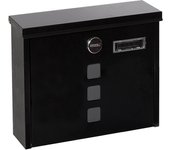 ARREGUI Chance Buzón Exterior de Acero Tamaño M (Correo DIN A4 y Revistas) | Buzón de Pared Mediano | Buzón de Correo con Cerradura Tapada | Antilluvia | Fácil de Instalar