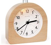 Reloj despertador de Noche, funciona con Pilas con función de Repetición y Luz Nocturna, Reloj analógico para dormitorios