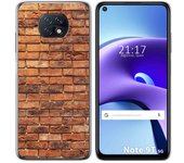 Tumundosmartphone Funda Gel Tpu para Xiaomi Redmi Note 9T 5G diseño Ladrillo 04 Dibujos