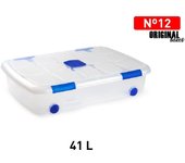 Caja de plástico de almacenamiento, transparente, varios tamaños, casa y jardín, almacenamiento y organización del hogar.