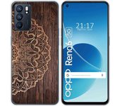 Funda Silicona para Oppo Reno 6 5G diseño Madera 06 Dibujos