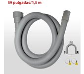 1pc Washing Machine And Dishwasher Drain Pipe Kit, Including Flexible Corrugated Pipe, Extension Adapter And Hose Clamp