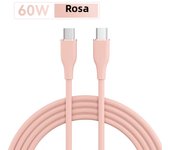 6A 60W Liquid Silicone USB C to Type C Cable Fast Charging Data Cord for iPhone 15 Xiaomi 13 Samsung POCO Oneplus Redmi Huawei