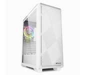 Sharkoon VS8 RGB Blanca Caja PC ATX con Espacio para Ventiladores y Radiadores - Alto Rendimiento en Pantalla