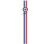 For Piaggio Vespa LXV GTS 150 250 300 Super Sport Reflective Sticker Motorcycle Front Decal
