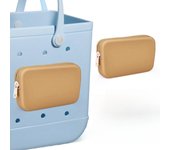 1 Pcs Phone Holder Pouch for Bogg Bag Accessories, Soft Silicone Insert Wallet Charm Beach Bags Device Holder, Silicone Rubber P