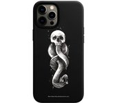 Funda original compatible con iPhone 12 Pro Max - Negro con un diseño de Harry Potter Dark Mark