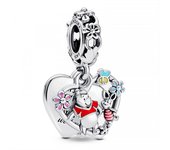 Pandora - Charm Colgante Doble Winnie the Pooh y Piglet de Disney 792214C01