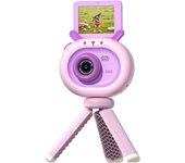 DAM. Cámara digital de fotos 40mpx y video FHD para niños. Pantalla abatible de 2 pulgadas. Incluye trípode con función grip. 8x3x5cm