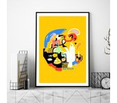 M-Mac Circles Miller Poster Gallery Prints Self Adhesive Home Decor Decoration Wall Decals Living Room