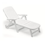 CALIFORNIA Cuna by Scab respaldo ajustable con Rueda S y plegable Blanco