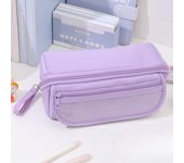 macaron pink pencil case Cartoon Pencil Bag High-capacity Pencil Case purple Cute Stationery Box Large Capacity Pencil Box