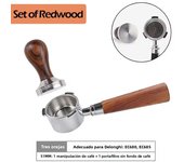 51MM  Coffee Bottomless Portafilter With 2-Cups Filter Basket For Delonghi EC680 EC685 Barista Espresso Machine Accessories Tool