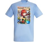 MERCHANDMANIA CAMISETA AZUL CIELO Madougushi Dahliya Dahlia in Bloom magia moda verano tshirt