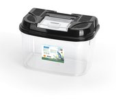 Nobleza - Caja de Alimentación de Reptiles y Anfibios,Terrario de Plástico Transparente, Diseño de Ventilación y Prevención de Escape,Talla
