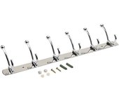 Con 6 Ganchos, Abrigo para Abrigos y toallas, Perchero de Maple inoxidable para Baño