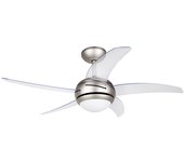 Ventilador de techo con luz Orbegozo CP 54132, 5 aspas, 5 velocidades, 112 cm de diámetro, 55 W