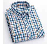 Men's Fashion Striped Long-sleeved Dress Shirts Korean New Brand Model Slim Youth Color Shirt Casual Plaid Campus Man Clothes
