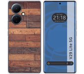 Funda Silicona para Vivo V29 Lite 5G diseño Madera 03 Dibujos