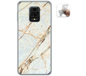 Tumundosmartphone Funda Gel Tpu para Xiaomi Redmi Note 9S / Note 9 Pro diseño Mármol 13 Dibujos