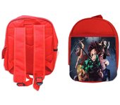 PACK MOCHILA ROJA Y ESTUCHE DEMON SLAYER ACCION PERSONAJES school material guardianesdelanoche tanjiro nezuko super guerrero sagaandroides