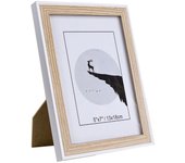 XOCOTŌ® Marco de Foto en Roble Natural, Portafotos decorativo de Madera Roble estilo Nórdico, con soporte de pie para mesa o colgables para pared, con medidas 10x15 13x18 15x20 18x24 20x25 20x30 24x30 30x40 cm