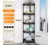 Carrito De Rueda Estante De Almacenamiento 3/4/5 Para El Baño Estante De Esquina Móvil Organizador De Espacio Con RanurasMaterial PP