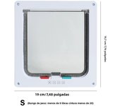Dog Cat Kitten Flap Puppy Kitten Safety In&out Pet Door with 4 Way Security Lock Door Pet Doors Sliding Door Safety Pet Door