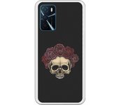 Funda compatible con Oppo A16 - tatoo calavera mexicana dotwork