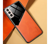 Luxury Leather Camera Protect Case for Samsung Galaxy S24 S23 S22 20 21 FE Note 20 Ultra S10 Plus M55 M35 F15 Car Magnetic Cover