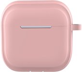 Transparent Protective Case Cover Shockproof TPU Soft Skin Case Cover with Carabiner Transparent Case for Apple Airpods 4 (2024)