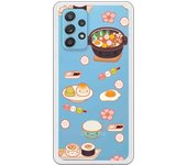Funda original compatible con Samsung Galaxy A72 - Patron comida asiatica