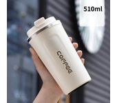 510ML Thermo Cafe Car Thermos Mug for Tea Water Coffee Leak Proof Travel Thermo Cup Coffee Mug Double Stainless Steel cup