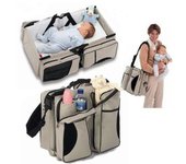 Bolsa de pañales 3 en 1 Para Mamá-POPSPO-Bolsa - Cuna de viaje - Estación