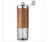 Molinillo de Café Portátil Molino de Grano de Madera Manivela de Acero Inoxidable