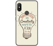 Tumundosmartphone Funda Gel Tpu para Xiaomi Redmi Note 6 Pro Diseño Creativity Dibujos