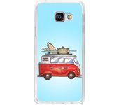 Tumundosmartphone Funda Gel Tpu para Samsung Galaxy A3 (2016) Diseño Furgoneta Dibujos