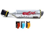 Bike Turbo Pipe Exhaust System, Exhaust Sound System,Bike Pipe Exhaust System for Cycling Accessories