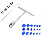 Car Dent Puller T Dent Repair Tool Auto Repair Sheet Metal Kit Slide Hammer Reverse Hammer Glue +18pcs Glue Puller